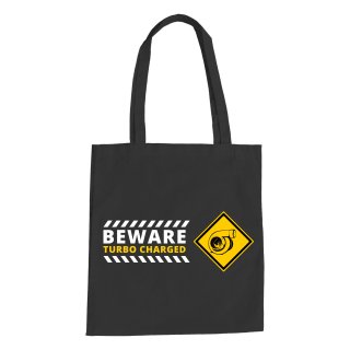 Beware Turbo Charged Cotton Bag