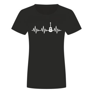 Heartbeat Guitar Ladies T-Shirt