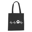 Heartbeat Cat Paw Cotton Bag