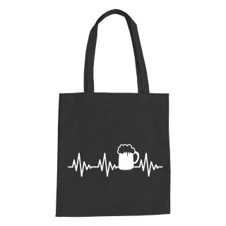 Heartbeat Beer Cotton Bag