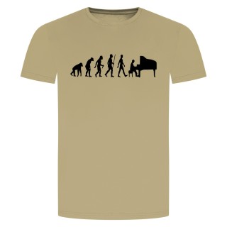 Evolution Piano T-Shirt Beige 2XL