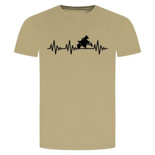 Heartbeat Quad T-Shirt Beige 2XL