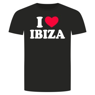 I Love Ibiza T-Shirt Schwarz S