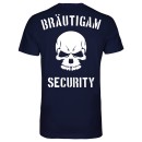 JGA Br&auml;utigam Security T-Shirt Navyblau XL