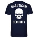 JGA Br&auml;utigam Security T-Shirt Navy Blue XL