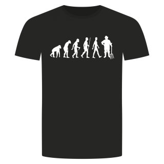 Evolution Landwirt T-Shirt Schwarz S