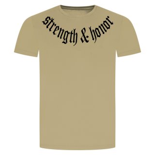 Strength And Honor T-Shirt Beige 2XL