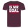 Run Is Mir Egal T-Shirt Bordeaux Rot L