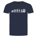 Evolution Bitcoin T-Shirt Navy Blau M
