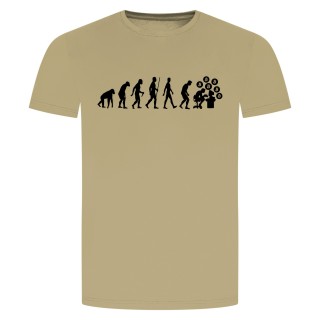 Evolution Bitcoin T-Shirt Beige 2XL