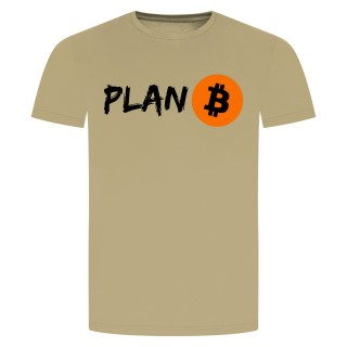 Bitcoin Plan B T-Shirt Beige 2XL
