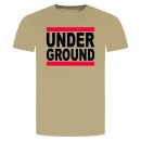 Run Under Ground T-Shirt Beige M