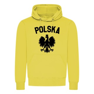 Polska Adler Kapuzenpullover Gelb XL