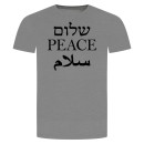 Peace T-Shirt Grau Meliert S