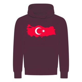 Turkey Hoodie Bordeaux Red 2XL