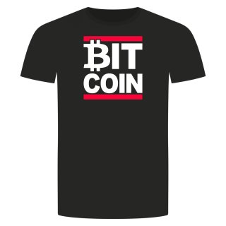 Run Bitcoin T-Shirt Schwarz S