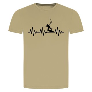 Herzschlag Wakeboard T-Shirt Beige 2XL