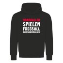 Handballer Spielen Fu&aacute;ball Zum Warmmachen Kapuzenpullover