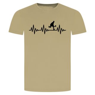 Herzschlag Tischtennis T-Shirt Beige 2XL
