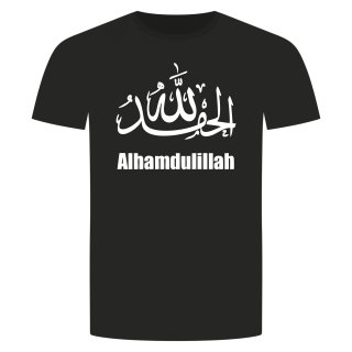 Alhamdulillah T-Shirt Schwarz XL