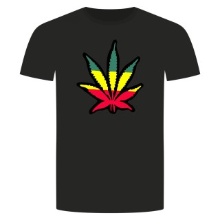 Cannabis Blatt T-Shirt Black S