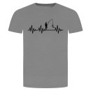 Heartbeat Fishing T-Shirt Graying S