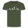 Herzschlag Angeln T-Shirt Militär Grün 2XL