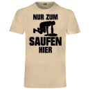 JGA Nur Zum Saufen T-Shirt Team - Beige L