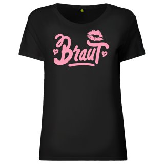 JGA Team Braut Damen T-Shirt Braut - Schwarz S