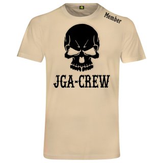 JGA Crew Totenkopf T-Shirt Team - Beige 2XL