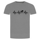 Herzschlag Basejump T-Shirt Grau Meliert S