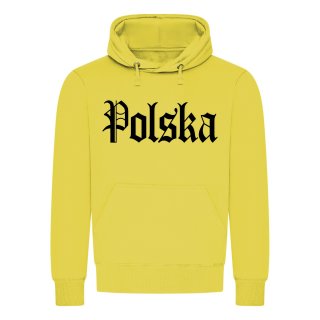 Polska Kapuzenpullover Gelb XL