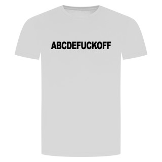 ABCDEFUCKOFF T-Shirt Weiss L