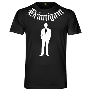 JGA Bräuti Gang T-Shirt Bräutigam - Schwarz S