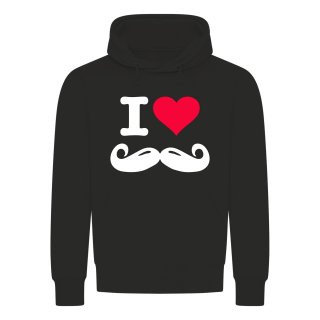 I Love Moustache Kapuzenpullover