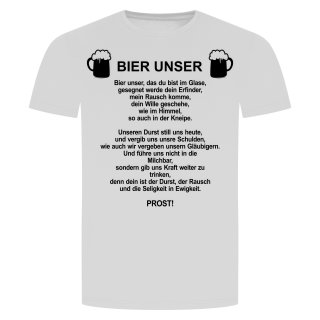 Bier Unser T-Shirt Weiss 4XL