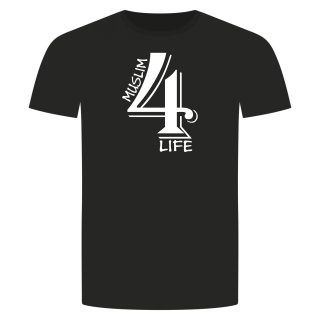 Muslim 4 Life T-Shirt Schwarz S