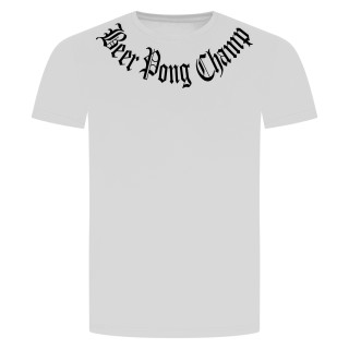 Beer Pong Champ T-Shirt White 4XL