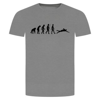 Evolution Schwimmen T-Shirt Grau Meliert M