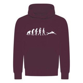 Evolution Swimming Hoodie Bordeaux Red 2XL