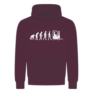 Evolution Stacker Hoodie Bordeaux Red 2XL