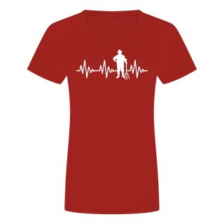 Herzschlag Landwirt Damen T-Shirt Rot S