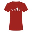 Heartbeat Farmer Ladies T-Shirt Red S