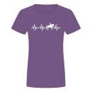 Heartbeat Horse Ladies T-Shirt Purple M