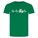 Herzschlag Traktor T-Shirt Grün S