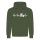 Heartbeat Tractor Hoodie Military Green L