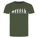 Evolution Sucks T-Shirt Military Green XL