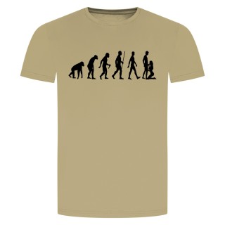 Evolution Sucks T-Shirt Beige 2XL