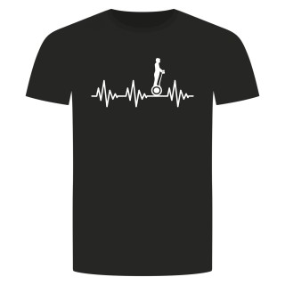 Herzschlag Segway T-Shirt Schwarz S