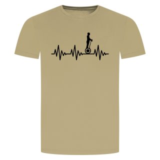 Herzschlag Segway T-Shirt Beige 2XL